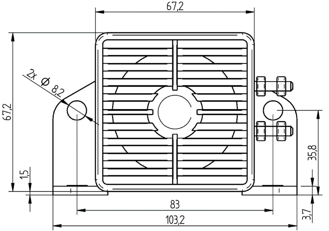 Exterior reverse alarm for bus and coach